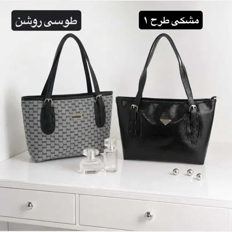 کیف زنانه چرم مصنوعی روزمره اسپرت ابعاد 37 در 24 سانتیمتر