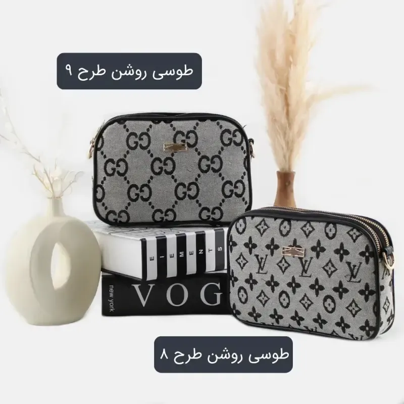 کیف پاسپورتی پارچه ای زنانه روزمره و مهمانی ابعاد 21 در 14 در 5 سانتیمتر