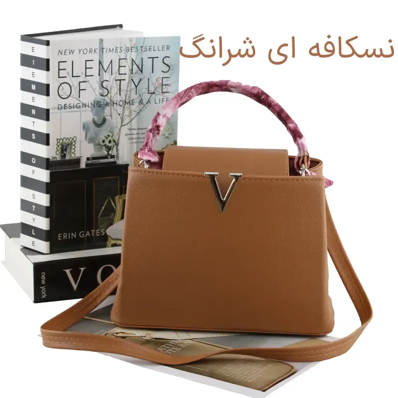 کیف زنانه چرم مصنوعی دستی و دوشی رسمی و مجلسی